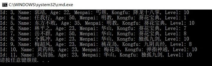 结果