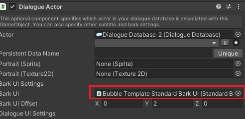 Dialogue Actor组件