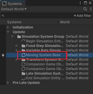 Moving System Base